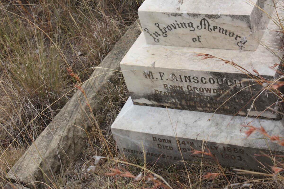 AINSCOUGH M.F. nee CROWDON 1869-1903