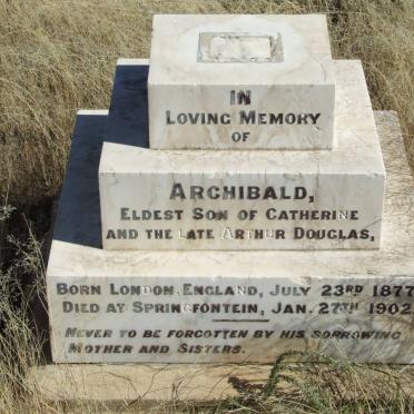 DOUGLAS Archibald 1877-1902