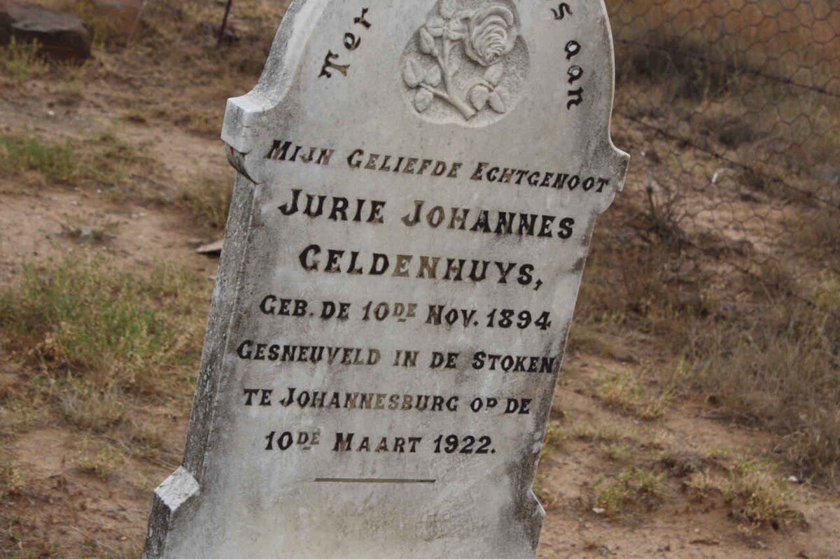 GELDENHUYS Jurie Johannes 1894-1922