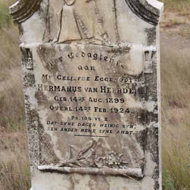 HEERDEN Hermanus, van 1899-1924