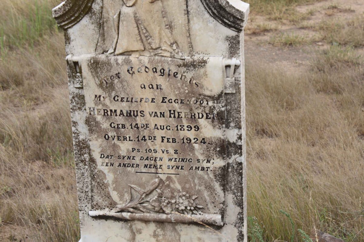 HEERDEN Hermanus, van 1899-1924