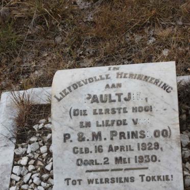 PRINSLOO Paultjie 1929-1930