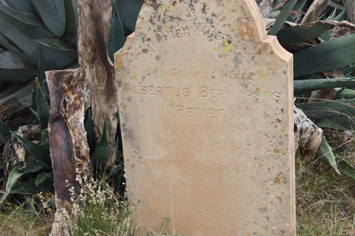 RETIEF Albertus Bernardus 1850-1922