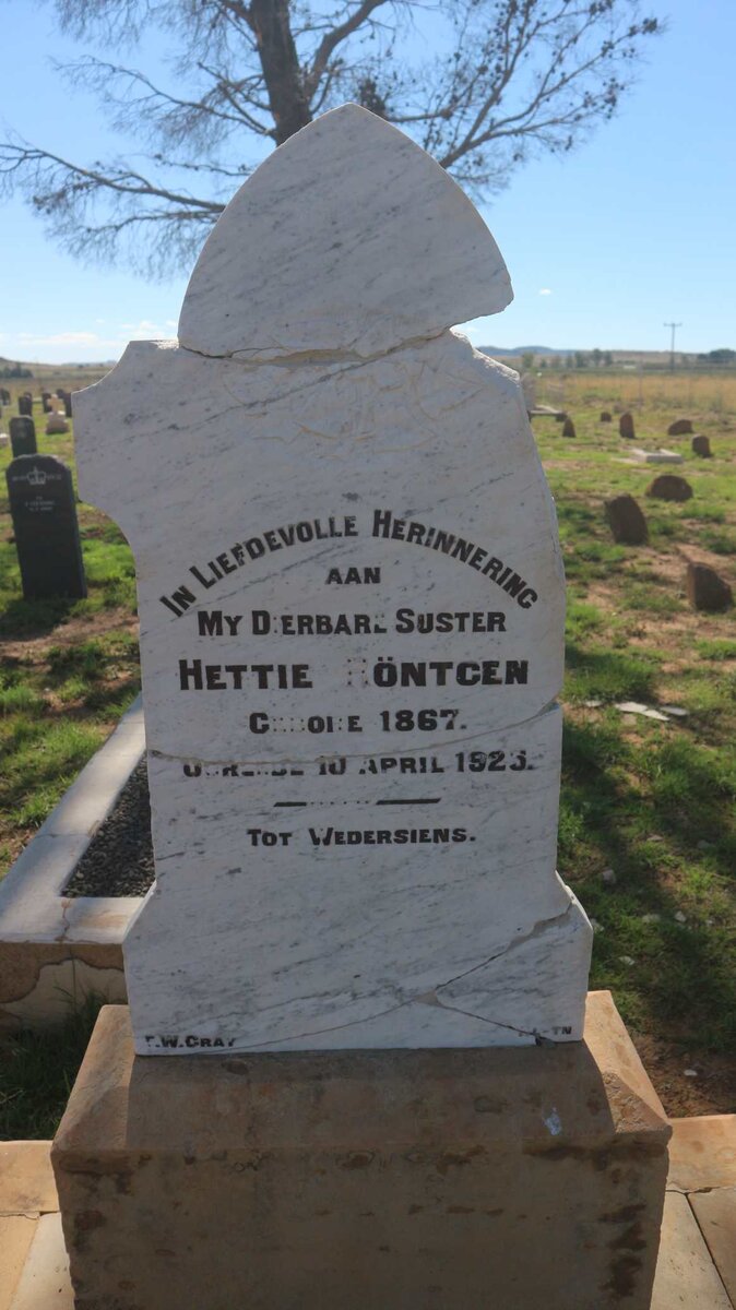 RONTGEN Hettie 1867-1923