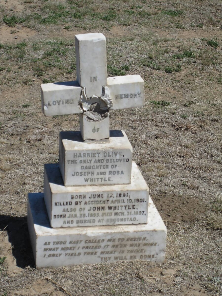 WHITTLE Harriet Olive 1891-1901 :: WHITTLE John 1895-1897