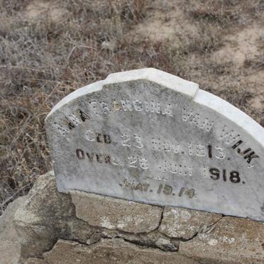 WIJK Anna Francina, van 1913-1918