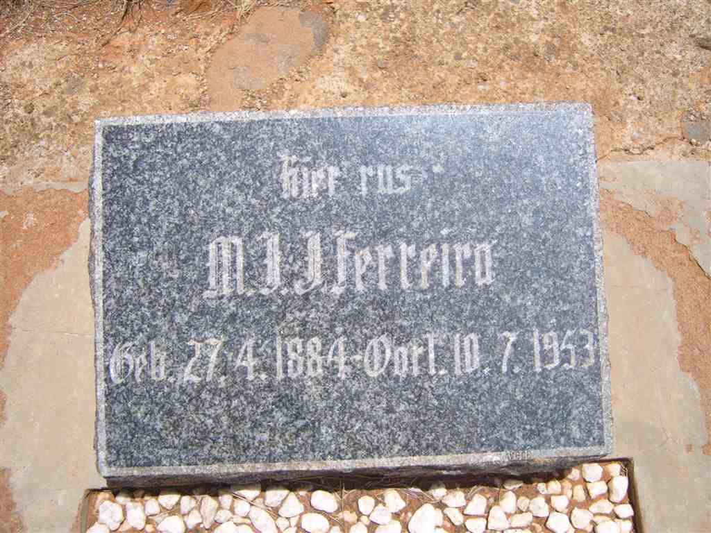 FERREIRA M.J. 1884-1953