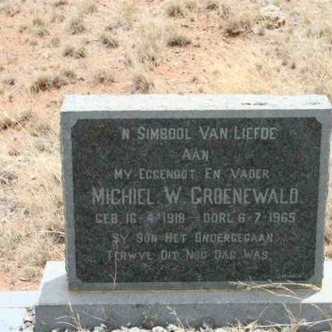 GROENEWALD Michiel W. 1918-1965