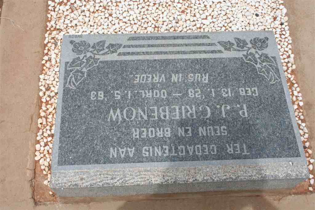 GRIEBENOW P.J. 1928-1963