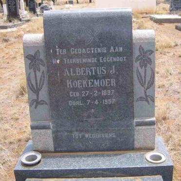 KOEKEMOER Albertus J. 1897-1957