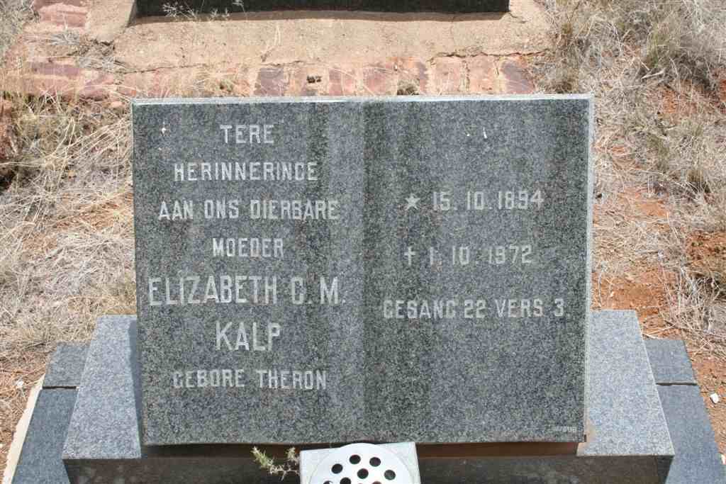 KALP Elizabeth C.M. nee THERON 1894-1972