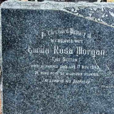 MORGAN Emma Rosa nee SUTTON -1943