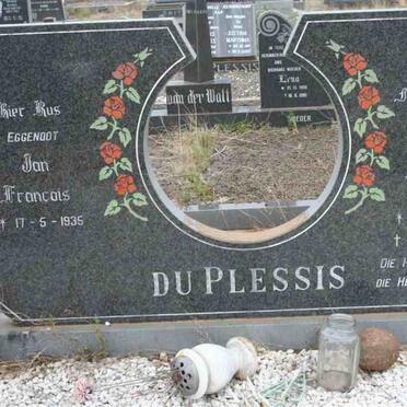 PLESSIS Jan Francois, du 1935- &amp; Anna C.E. SMITH 1953-1988