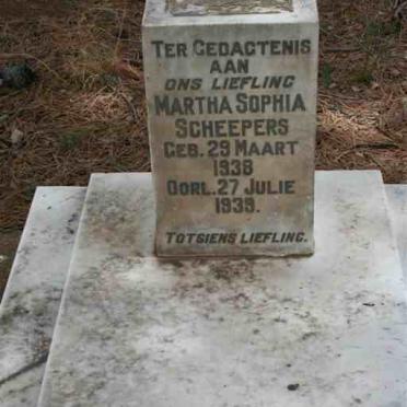 SCHEEPERS Martha Sophia 1938-1939