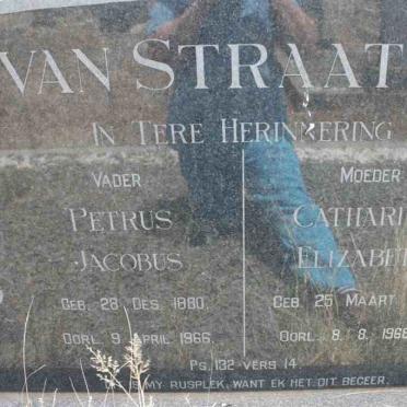 STRAATEN Petrus Jacobus, van 1880-1966 &amp; Catharina Elizabeth 1882-1968