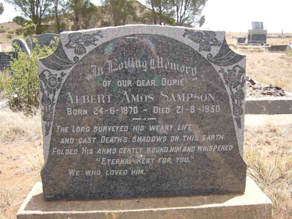 SAMPSON Albert Amos 1870-1950