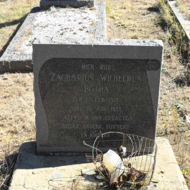 BOTHA Zacharius Wilhelmus 1919-1955