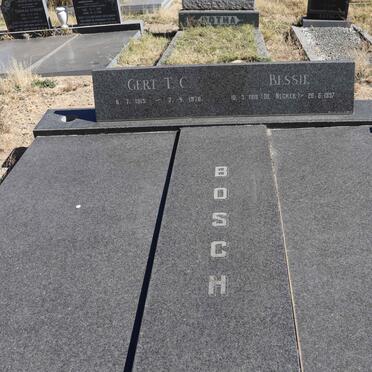 BOSCH Gert T.C. 1915-1978 & Bessie DE NECKER 1918-997