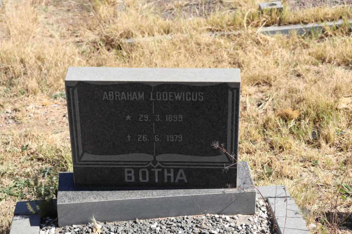 BOTHA Abraham Lodewicus 1899-1979