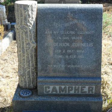 CAMPHER Frederick Cornelis 1884-1951