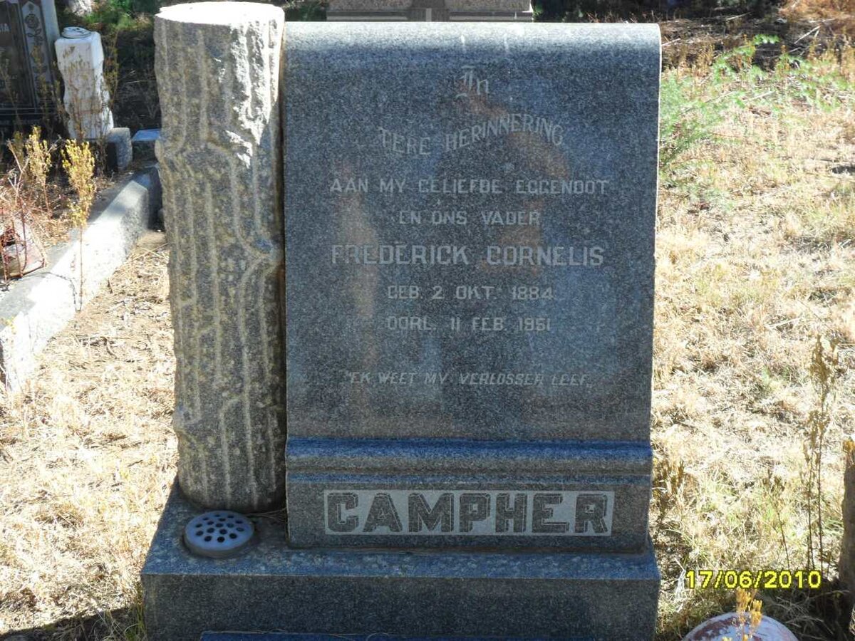 CAMPHER Frederick Cornelis 1884-1951
