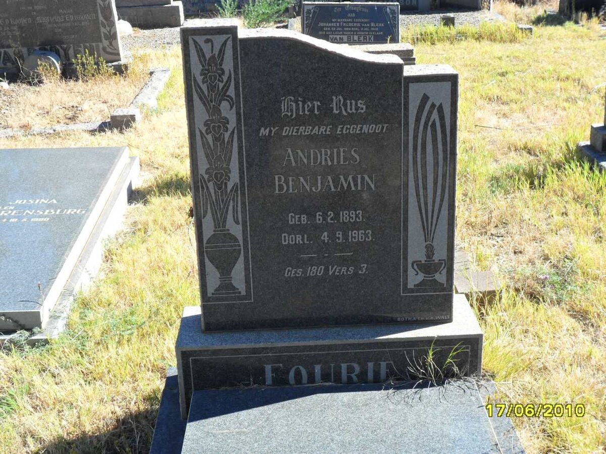 FOURIE Andries Benjamin 1893-1963