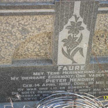FAURE Pieter Hendrik 1892-1951