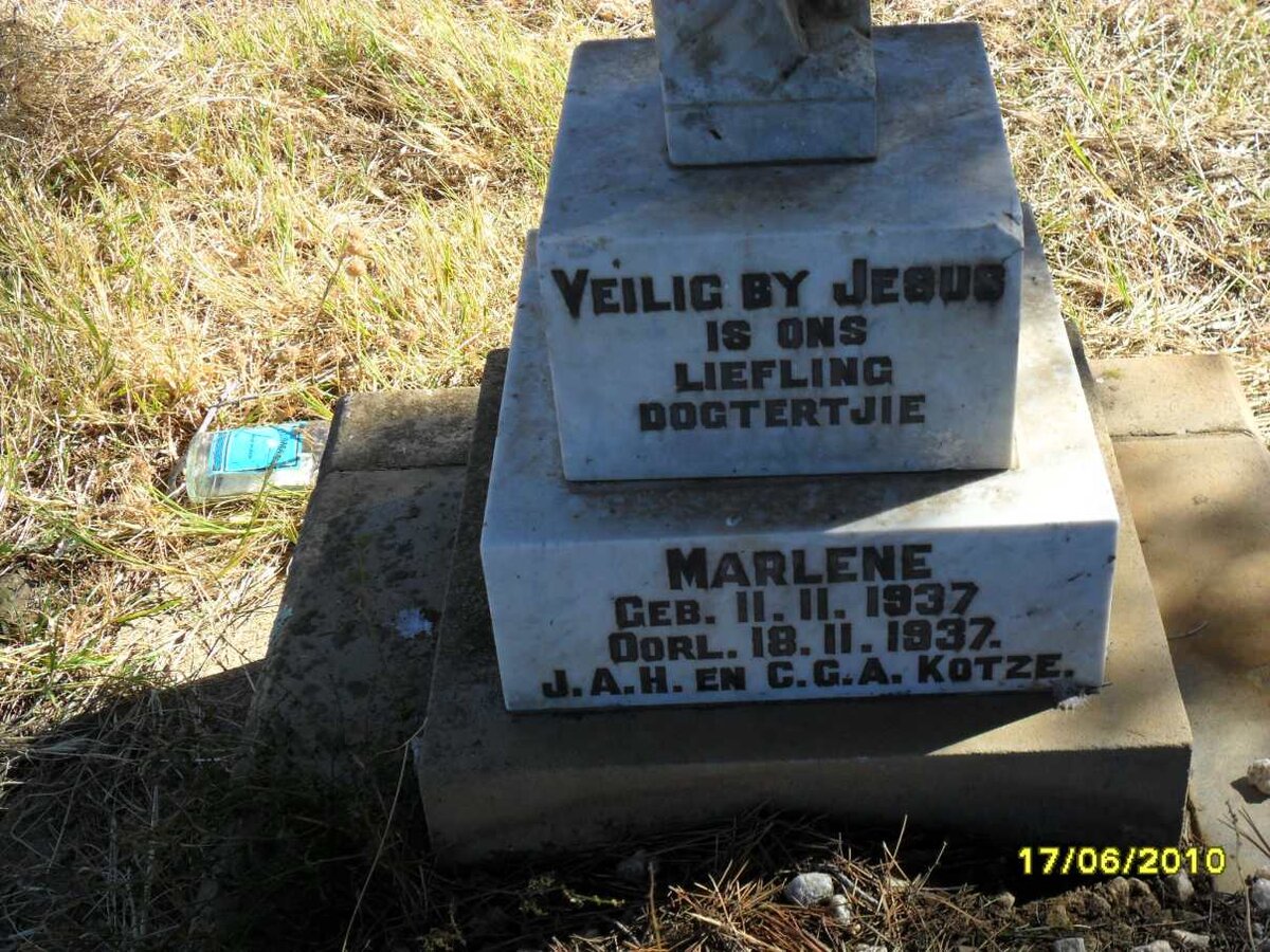 KOTZE Marlene 1937-1937