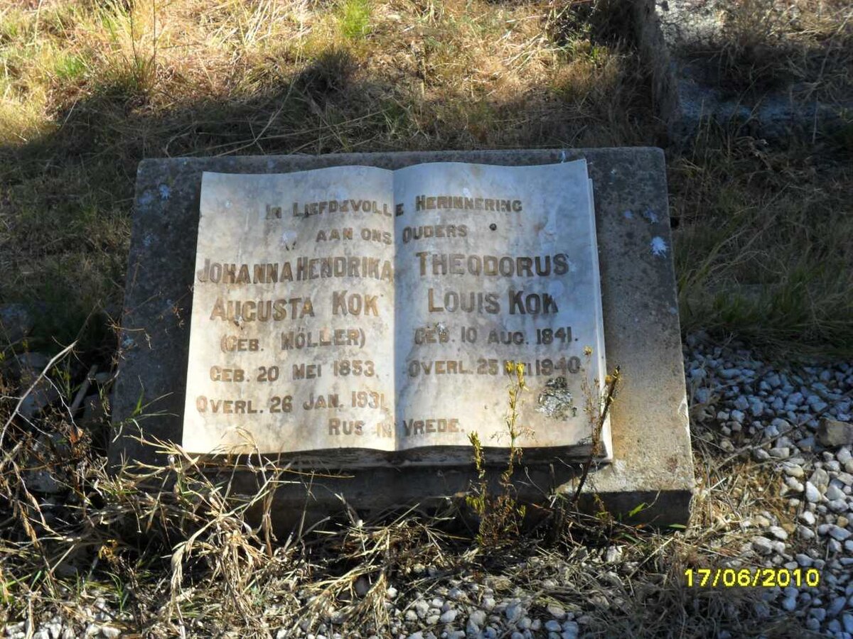 KOK Theodorus Louis 1841-1940 &amp; Johanna Hendrika Augusta MÖLLER 1853-1931