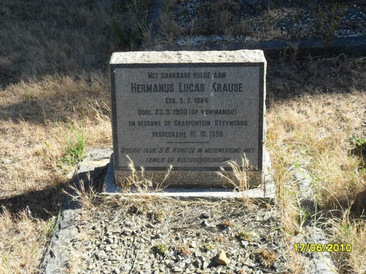 KRAUSE Hermanus Lucas 1884-1900