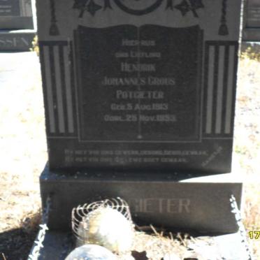 POTGIETER Hendrik Johannes Crous 1913-1953