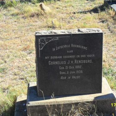 RENSBURG Cornelius, J. v. 1862-1939
