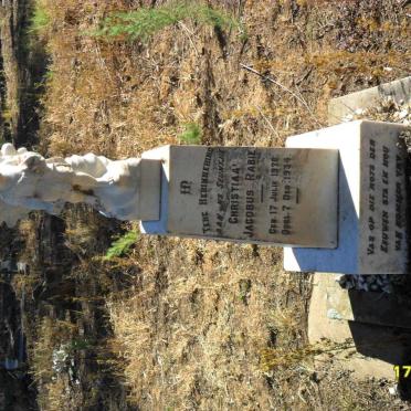 RABIE Christiaan Jacobus 1926-1934