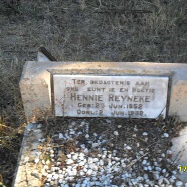 REYNEKE Hennie 1952-1952