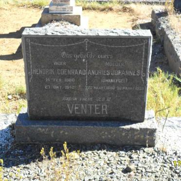 VENTER Hendrik Coenraad 1880-1942 &amp; Andries Johannes SWANEPOEL 1880-1959