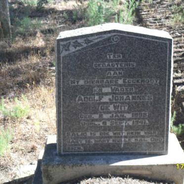 WIT Adolf Johannes, de 1898-1941