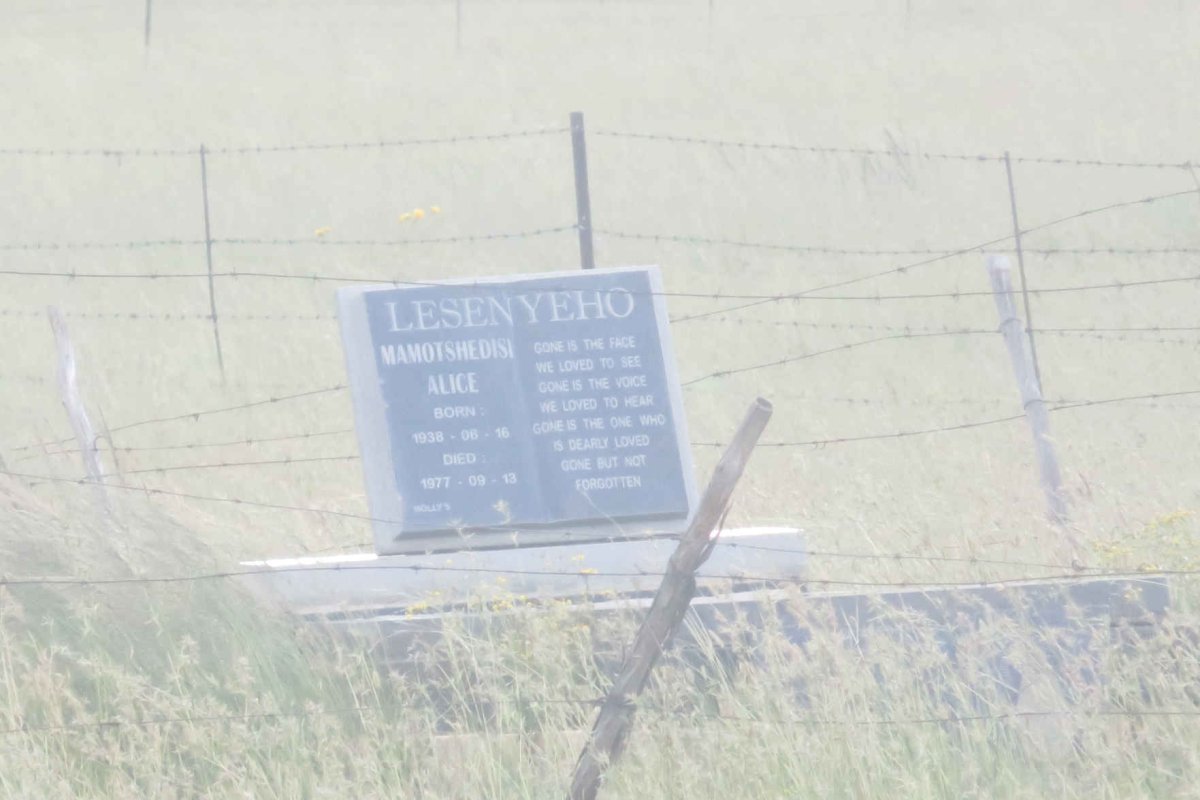 LESENYEHO Mamotshedisi Alice 1938-1977
