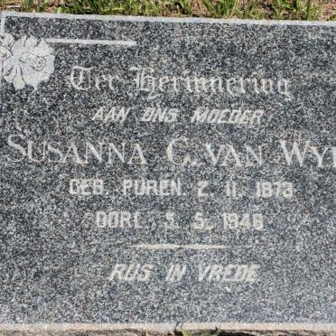 WYK Susanna G., van nee PUREN 1873-1948