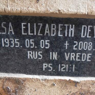 DEVENISH Elsa Elizabeth 1935-2008
