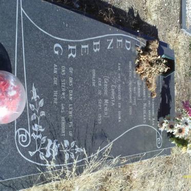 BERG Johannes Nicolaas, van den 1959-2005 &amp; Christa MEYER 1959-