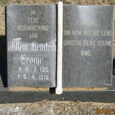 CRONJE Willem Hendrik 1915-1978