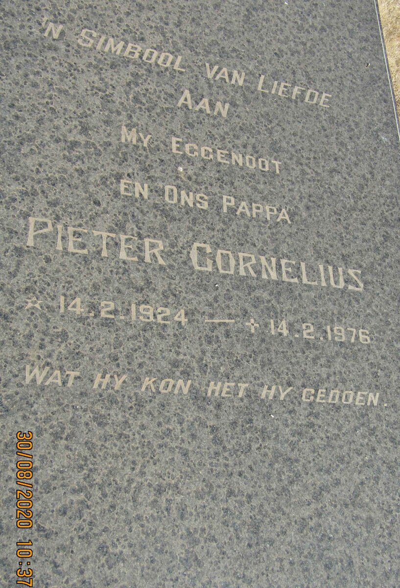 CORNELIUS Pieter 1924-1976