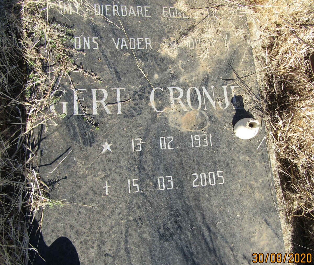 CRONJE Gert 1931-2005