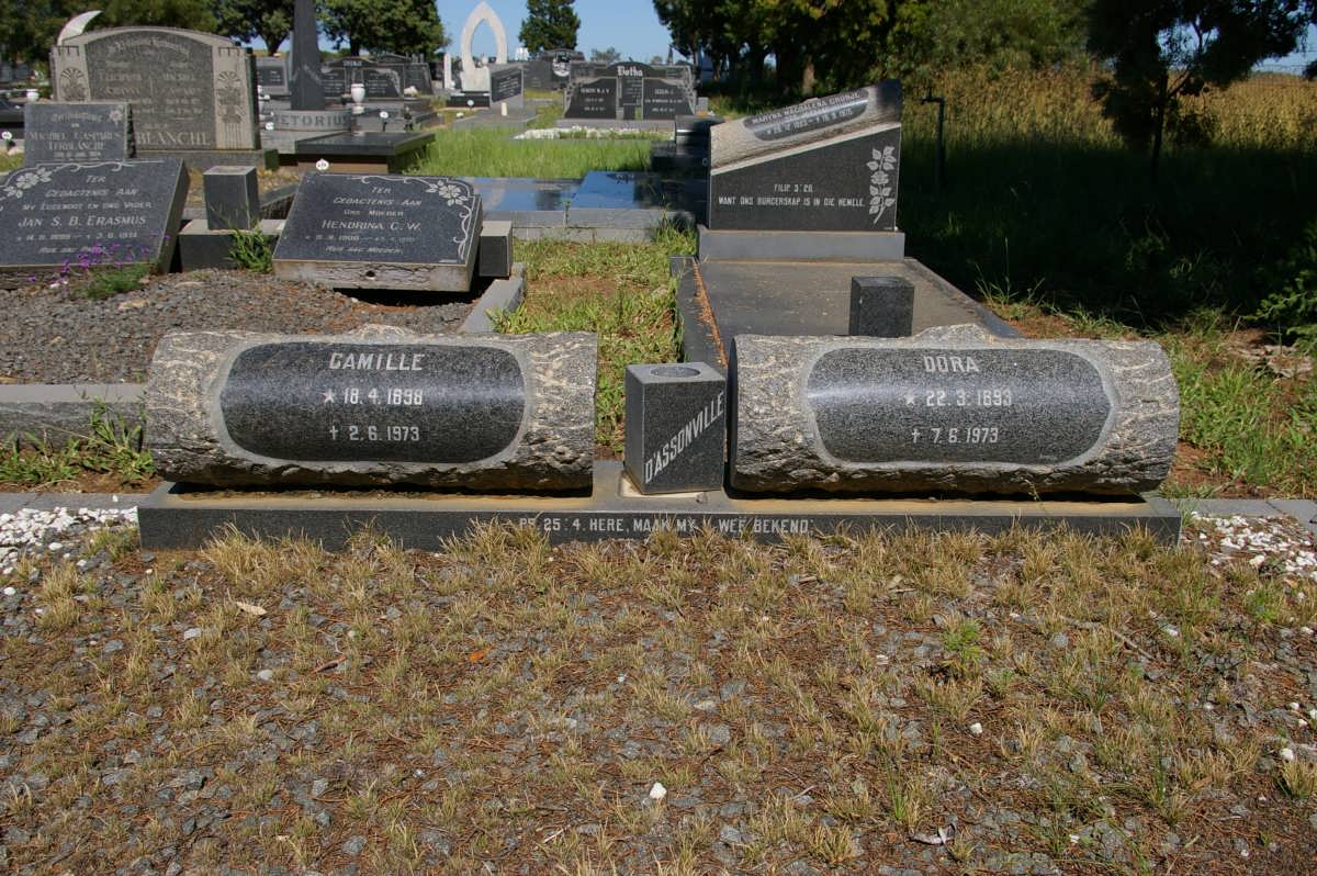 D'ASSONVILLE Camille 1898-1973 &amp; Dora 1893-1973