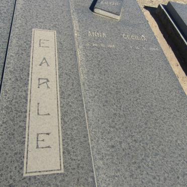 EARLE Johannes Antonie 1913-1984 &amp; Anna Cecilia 1919-2000