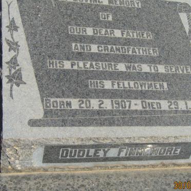 FINNEMORE Dudley 1907-1980