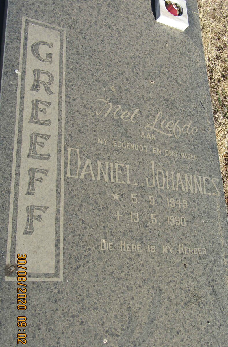 GREEFF Daniel Johannes 1949-1990