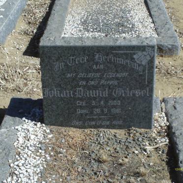 GRIESEL Johan Dawid 1903-1961