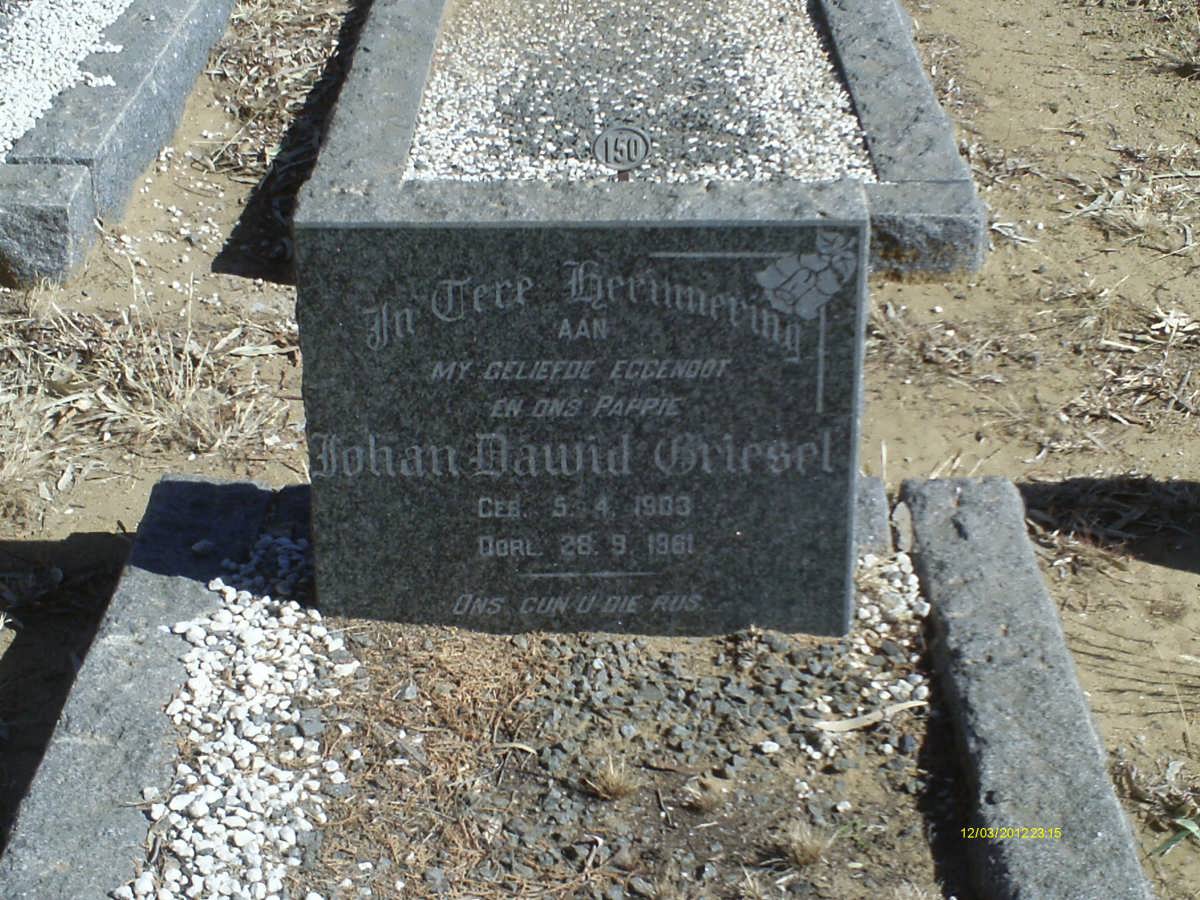 GRIESEL Johan Dawid 1903-1961