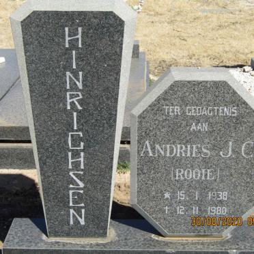 HINRICHSEN Andries J.C. 1938-1980